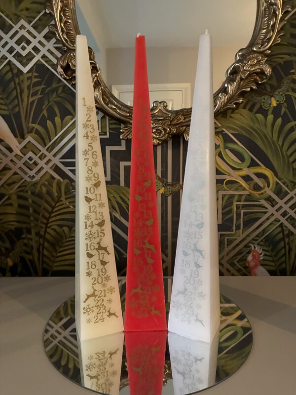 Countdown Advent Candle Red 32cm