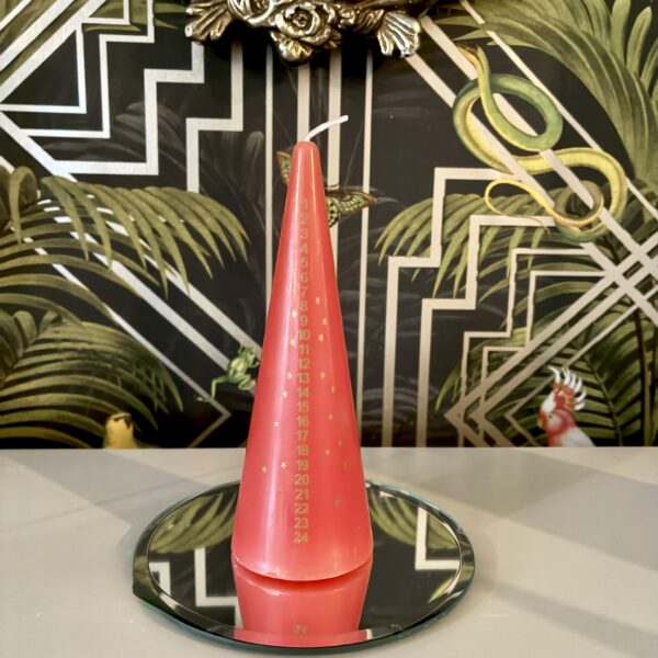 Countdown Advent Candle Red 15cm