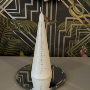 Countdown Advent Candle White 15cm